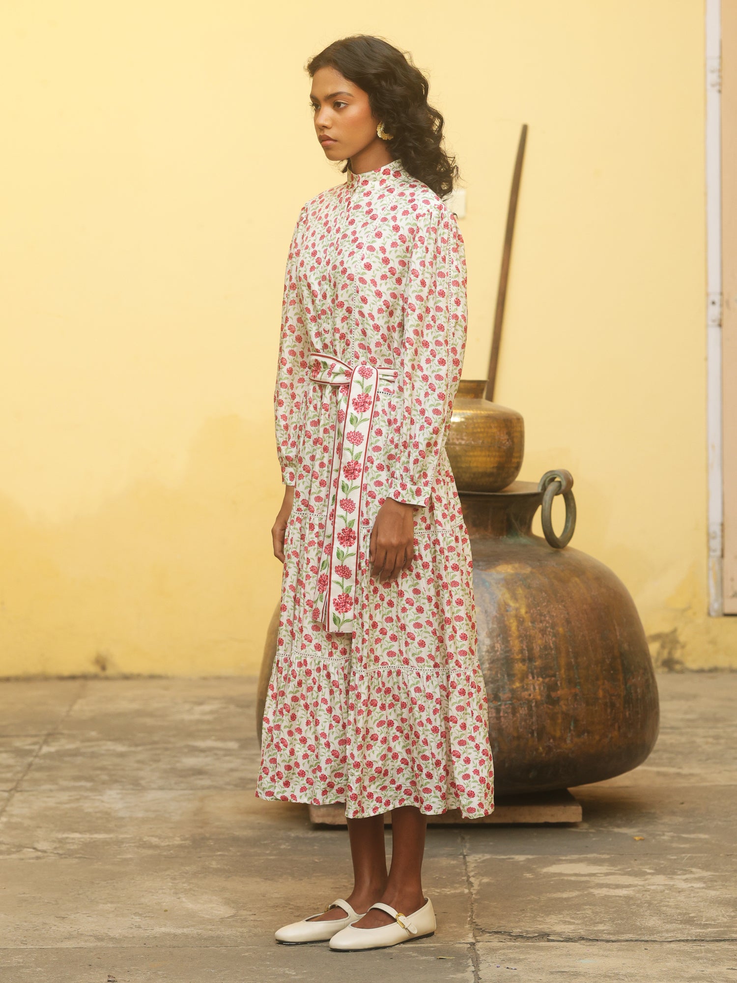 Gul Courtyard Chanderi Dress