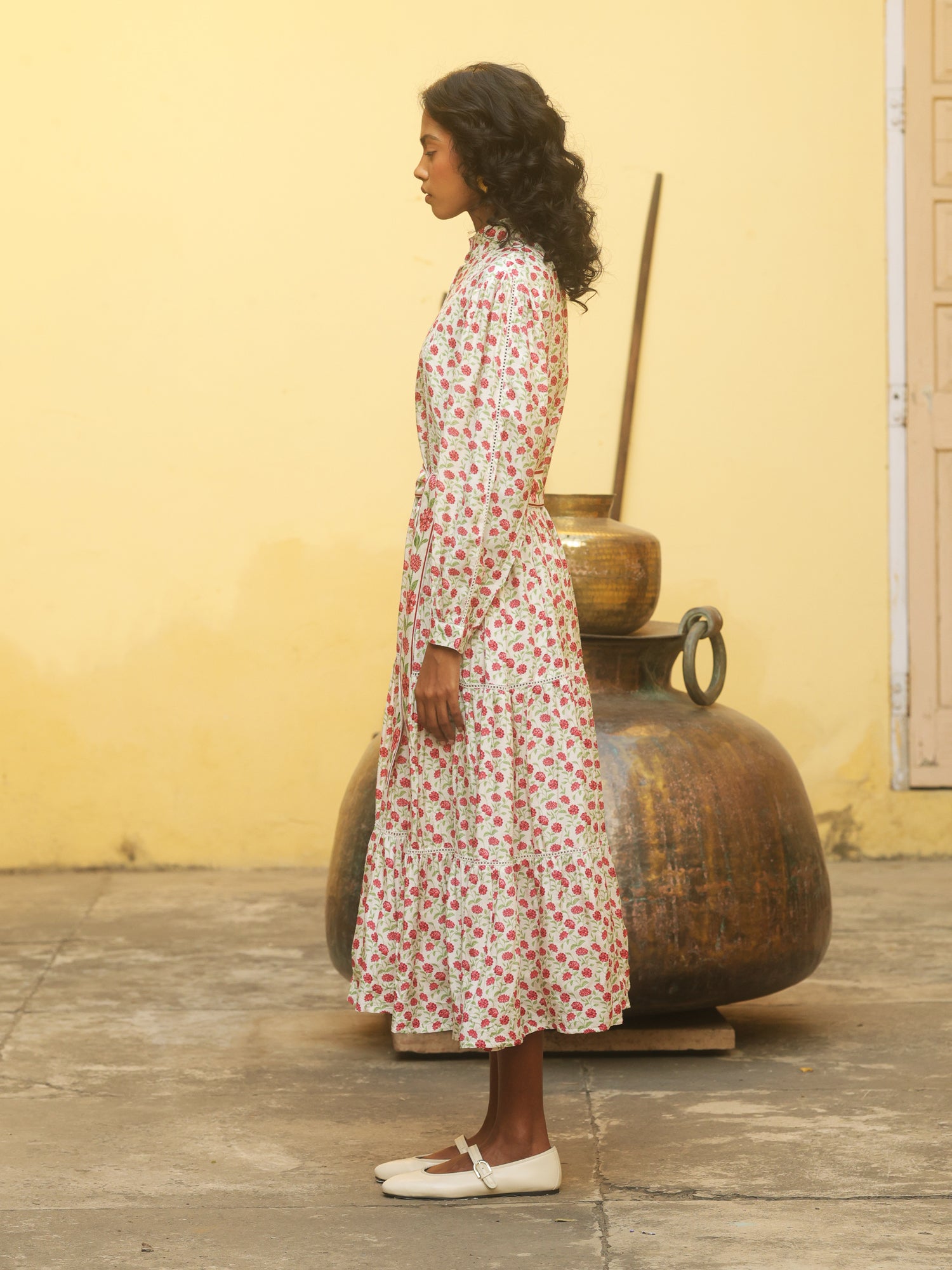 Gul Courtyard Chanderi Dress