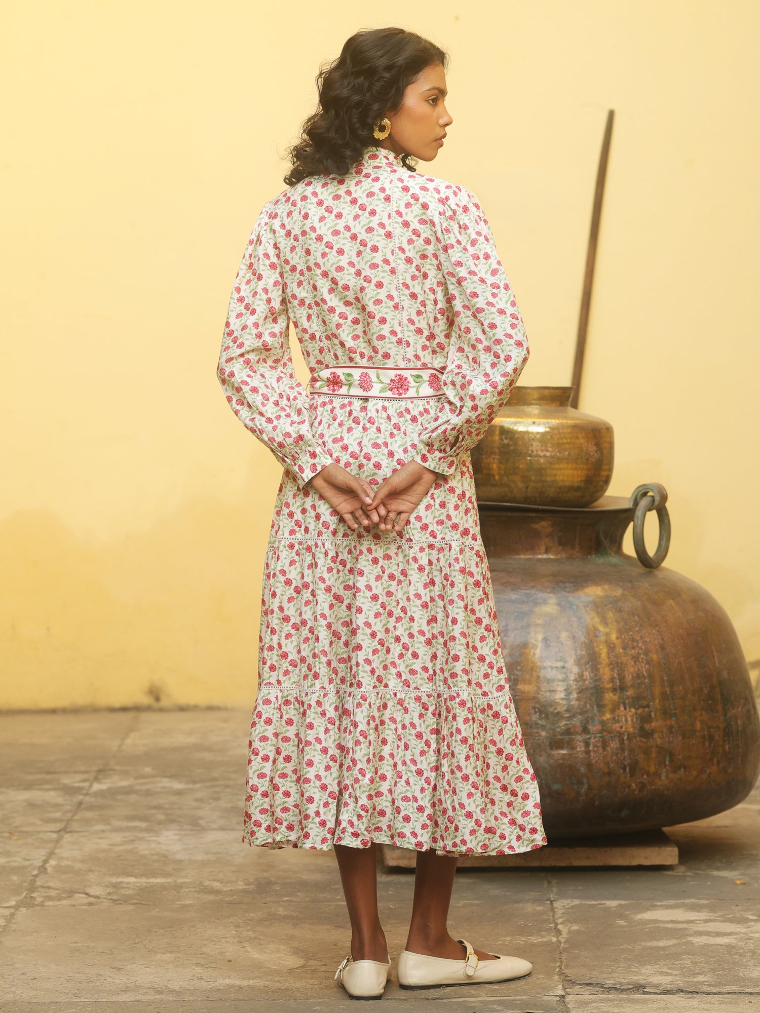 Gul Courtyard Chanderi Dress