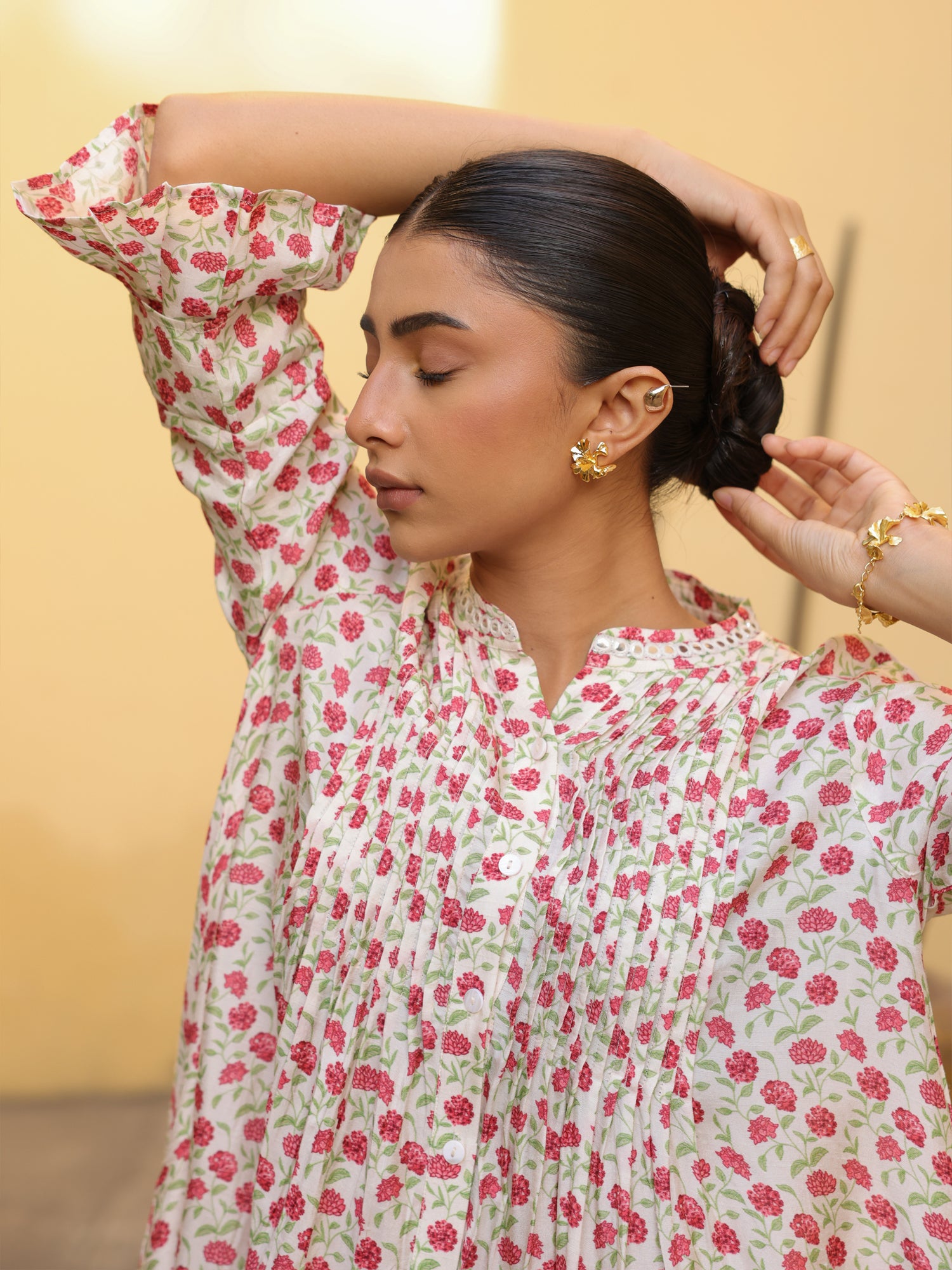 Meadow Chanderi Dress