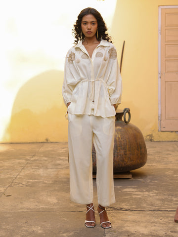 Seashell Cotton Linen Co-ord Set