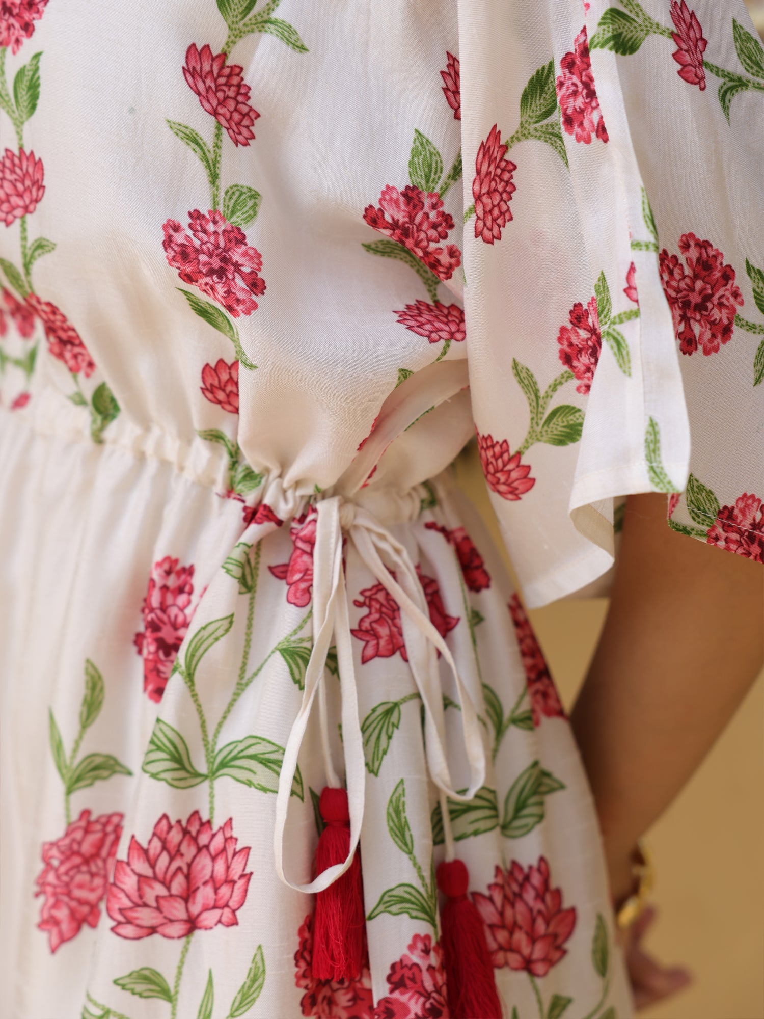 Phool Dress Viscose Silk Kaftan Style Floral Printed Dress