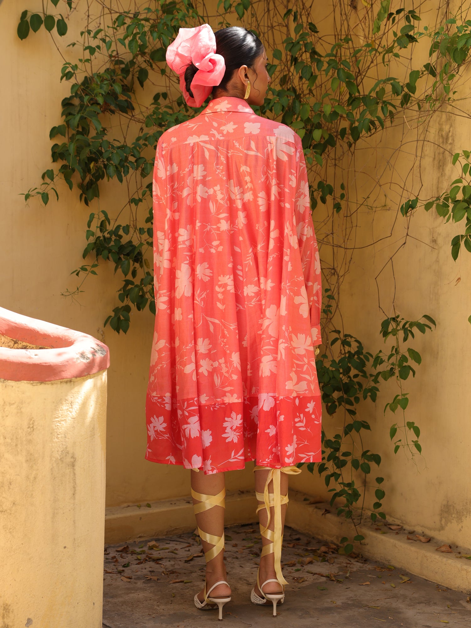 Nori Chanderi Shirt Dress
