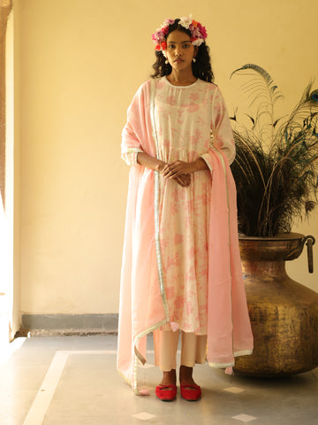 Ruhani Chanderi Kurta Set
