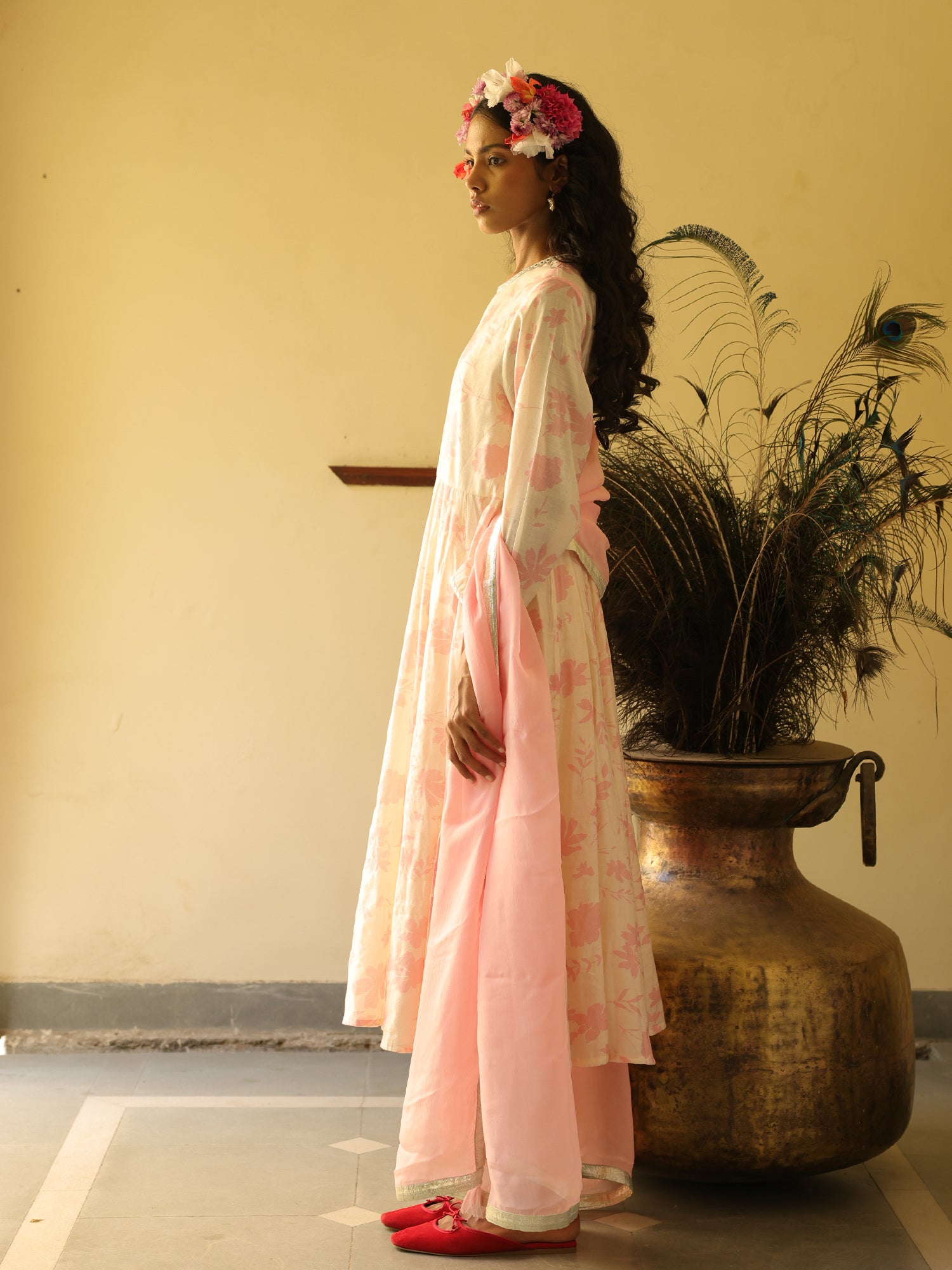 Ruhani Chanderi Kurta Set