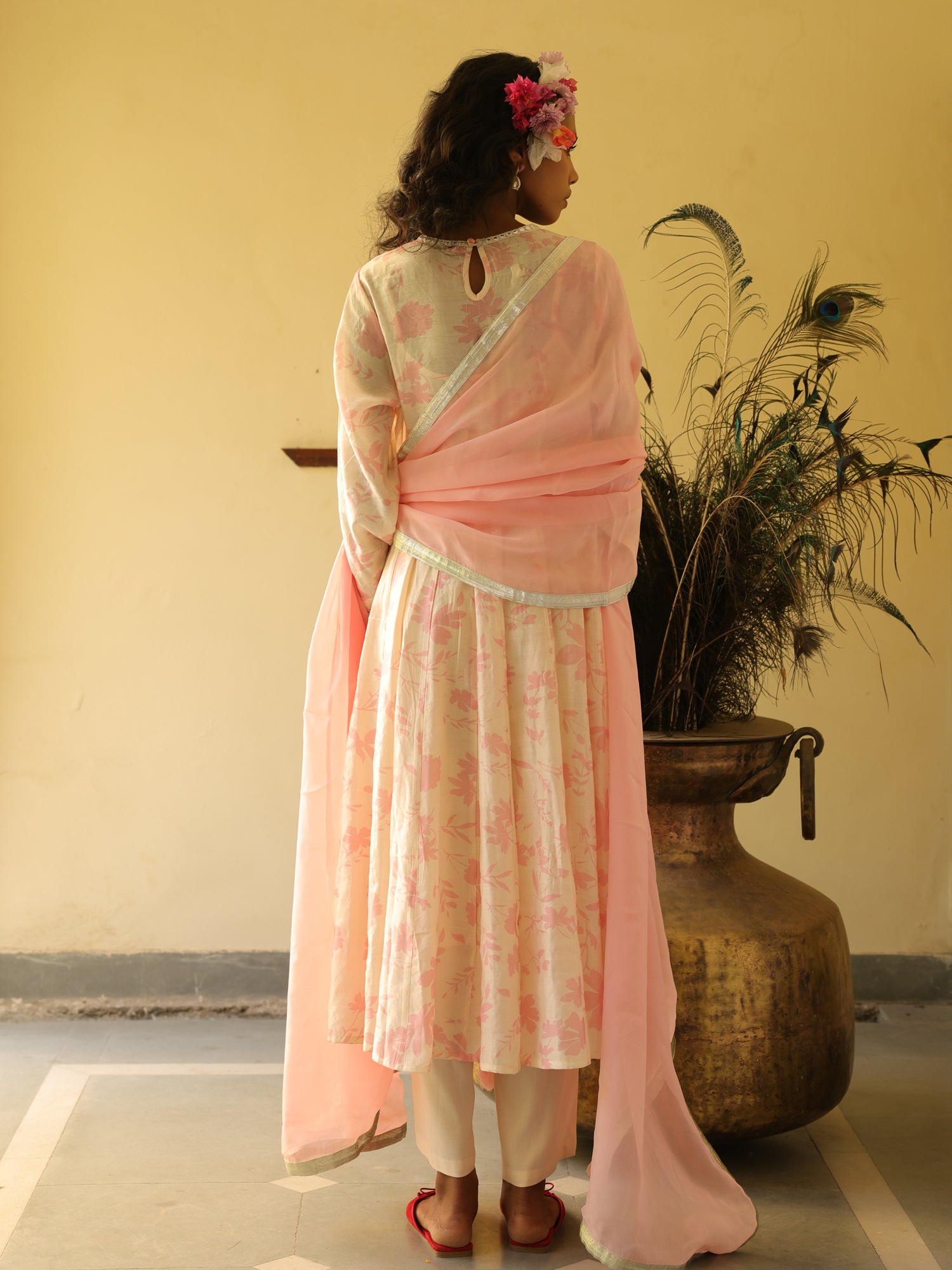 Ruhani Chanderi Kurta Set
