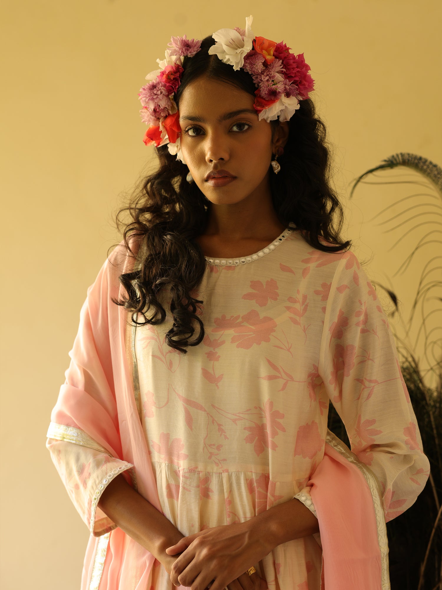 Ruhani Chanderi Kurta Set