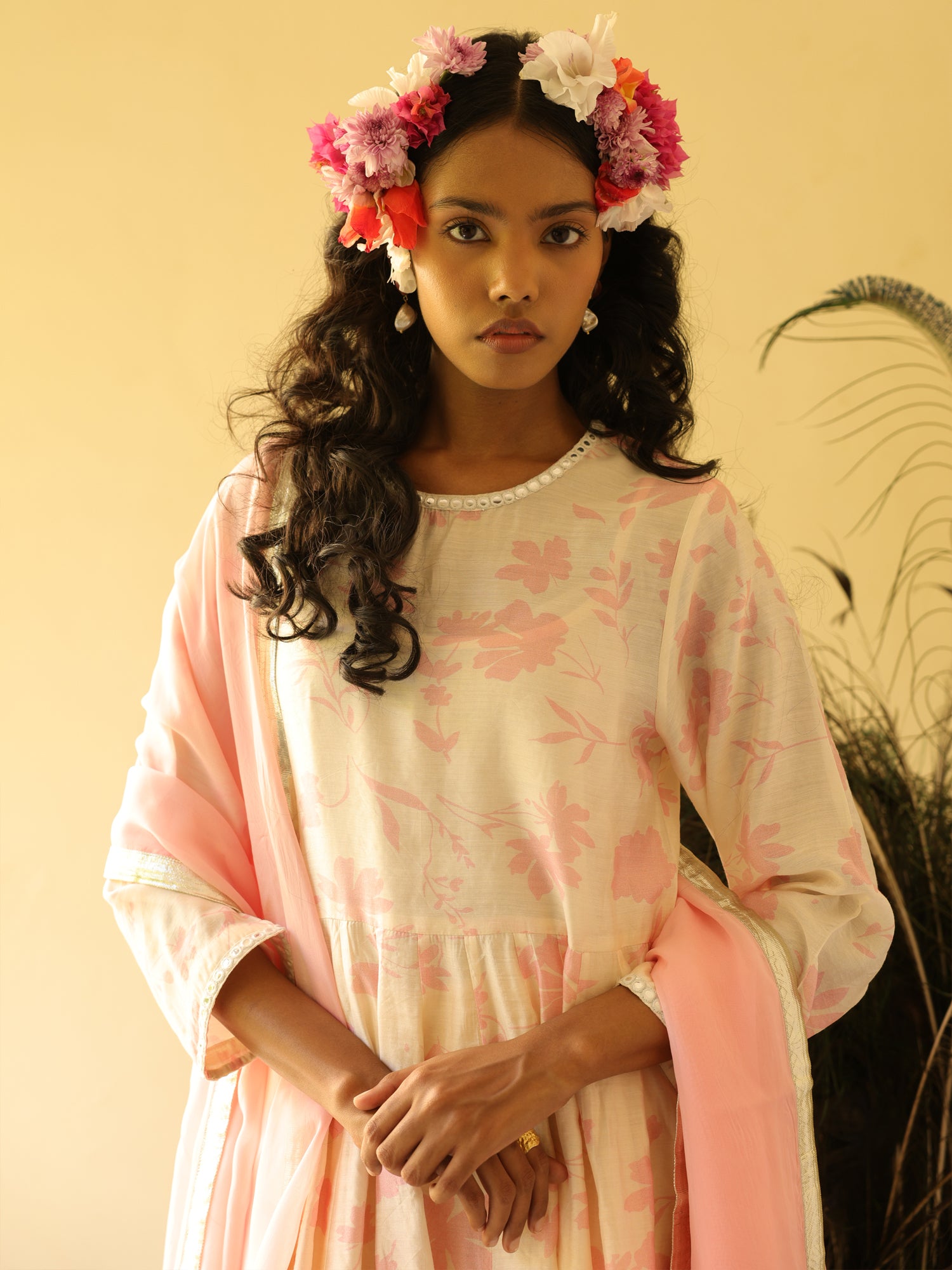 Ruhani Chanderi Kurta Set