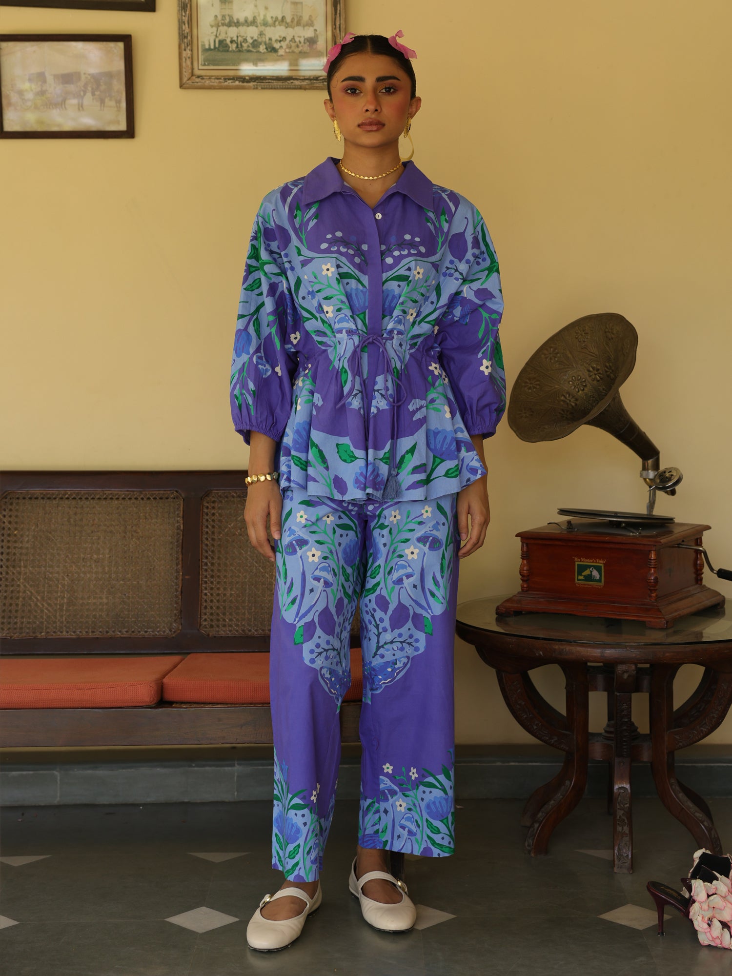 Orchid Cotton Poplin Co-ord Set