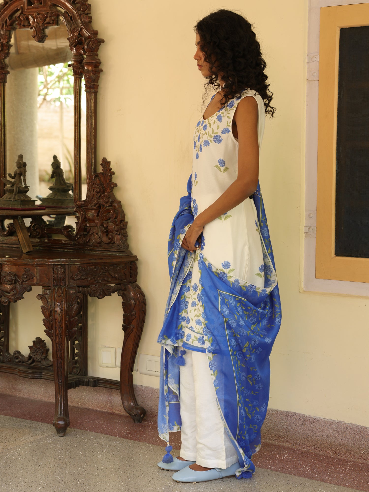 Surmaya Chanderi Kurta Set