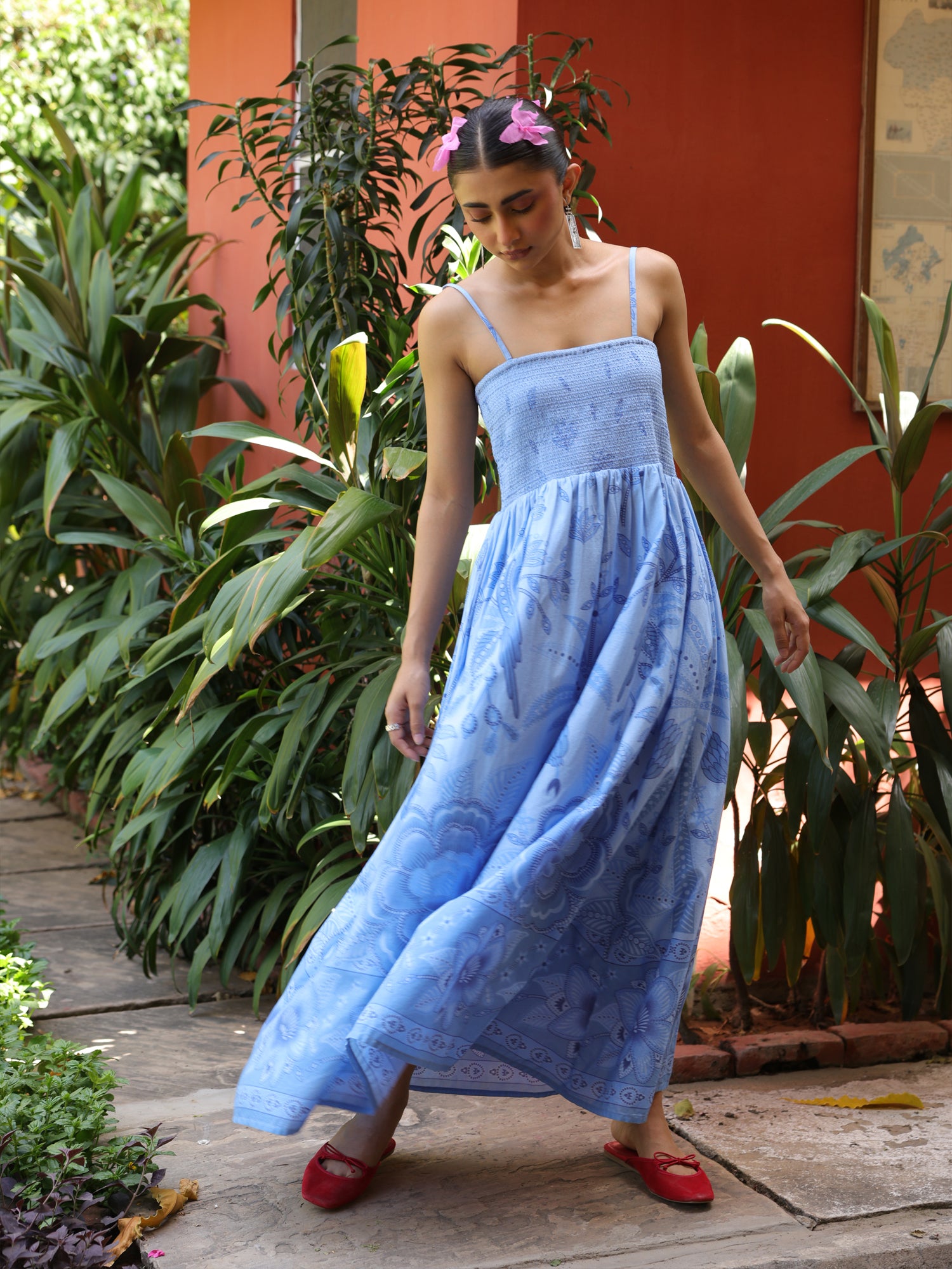 Blue Breeze Kota Doriya  Shirt & Cotton Floral Printed Shirt & Dress
