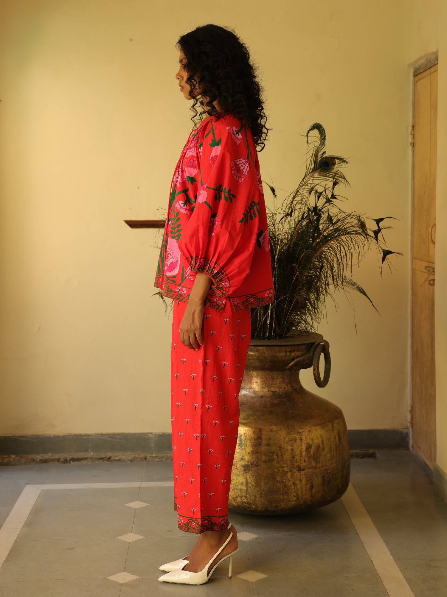 Cherry Garden Cotton Popline Coord Set