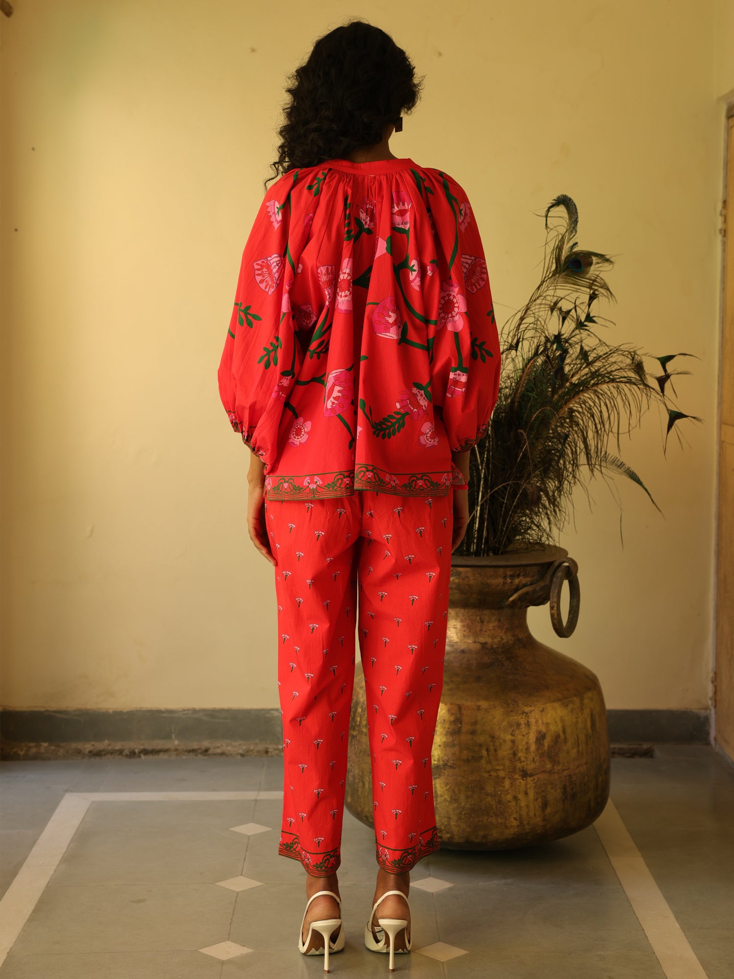Cherry Garden Cotton Popline Coord Set
