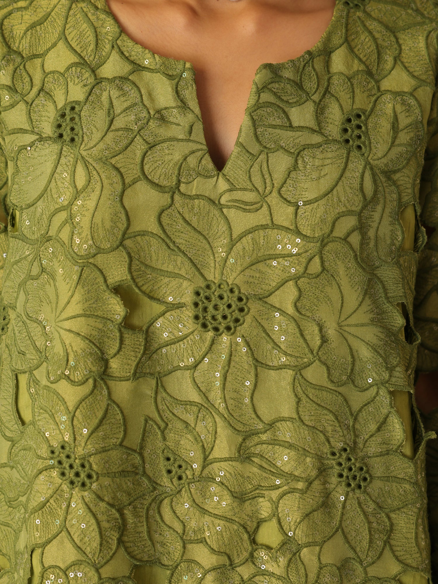 Sage Tissue Zari Set