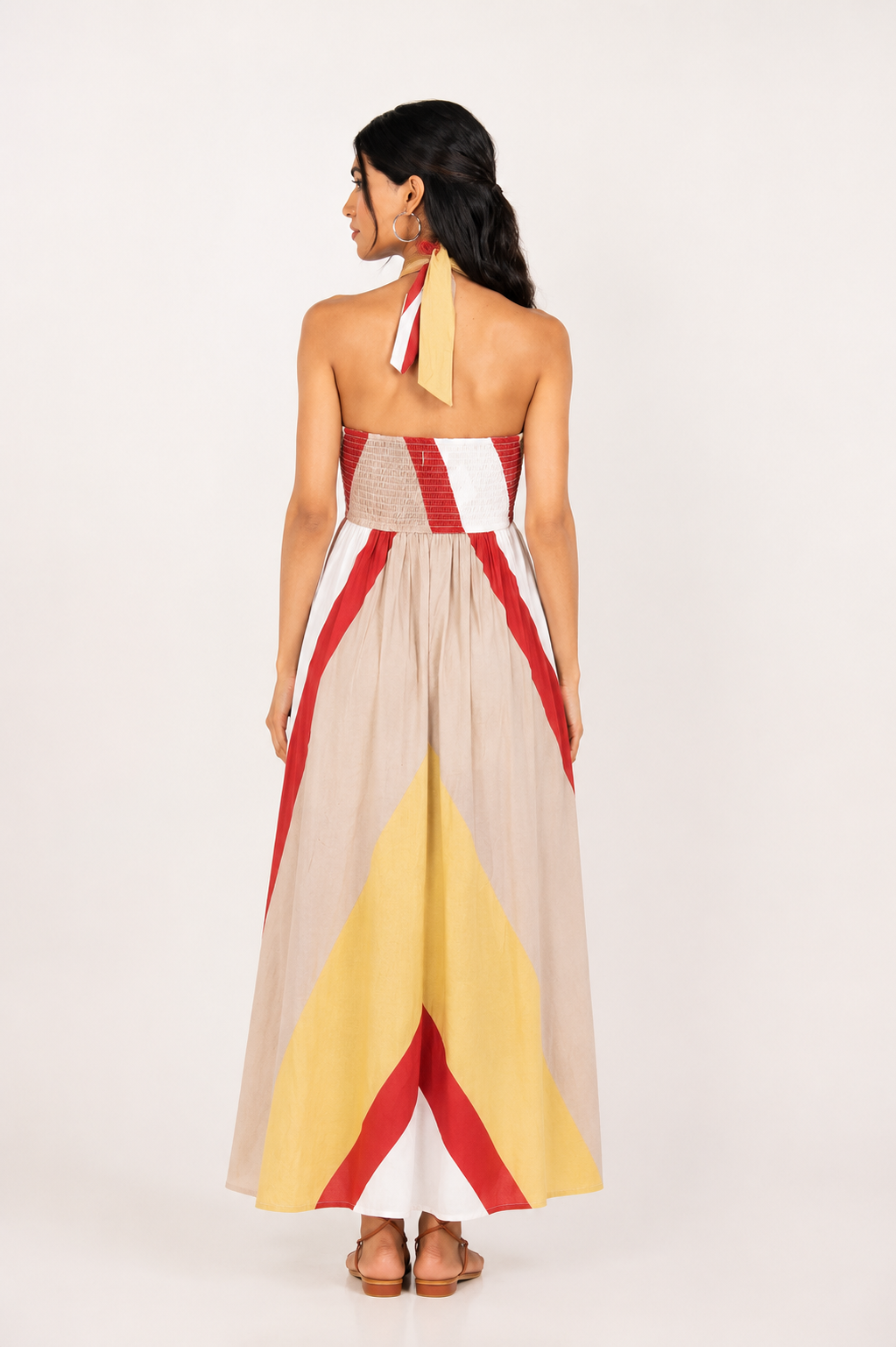 Blush Horizon Halter Dress