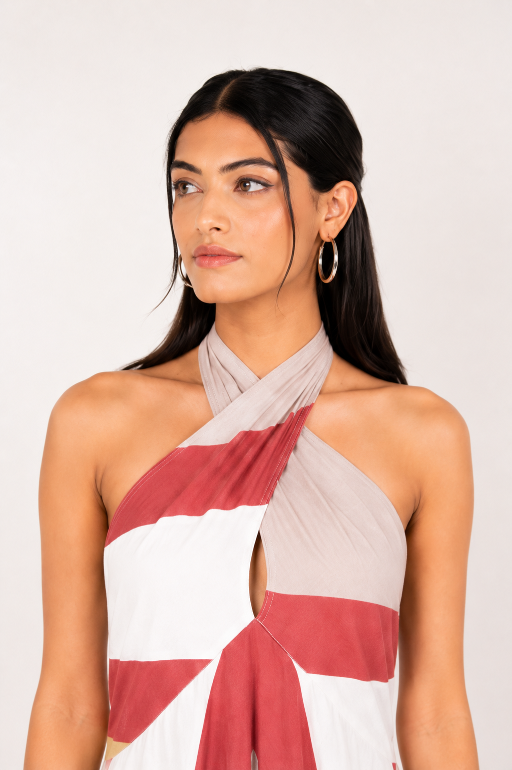 Blush Horizon Halter Dress