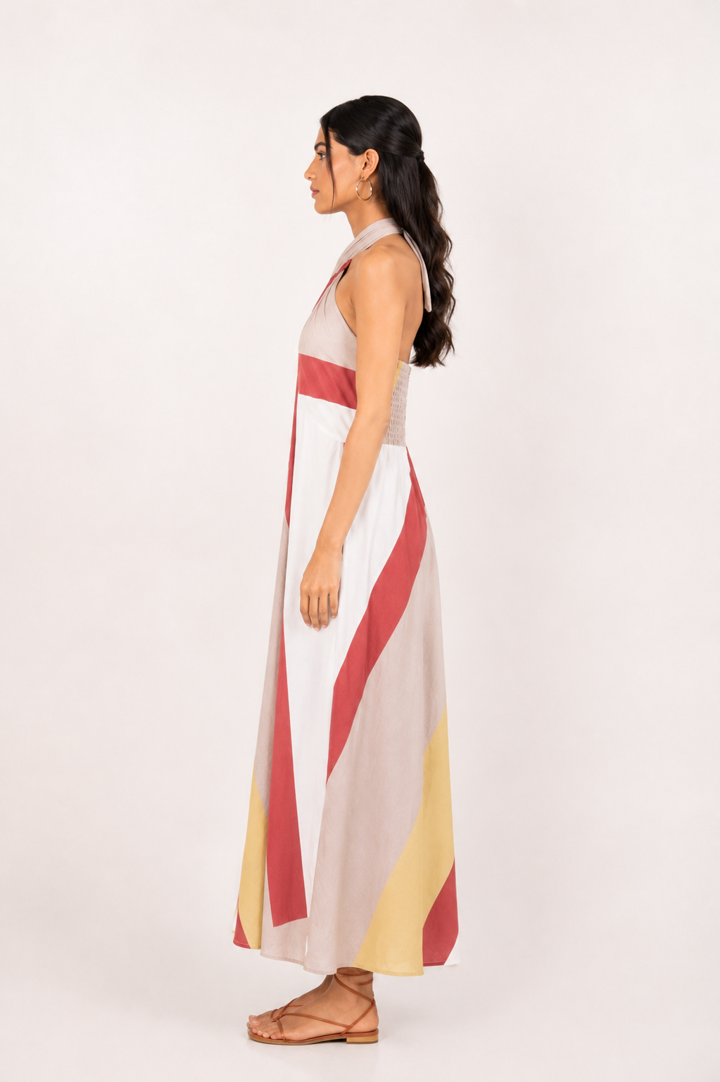 Blush Horizon Halter Dress