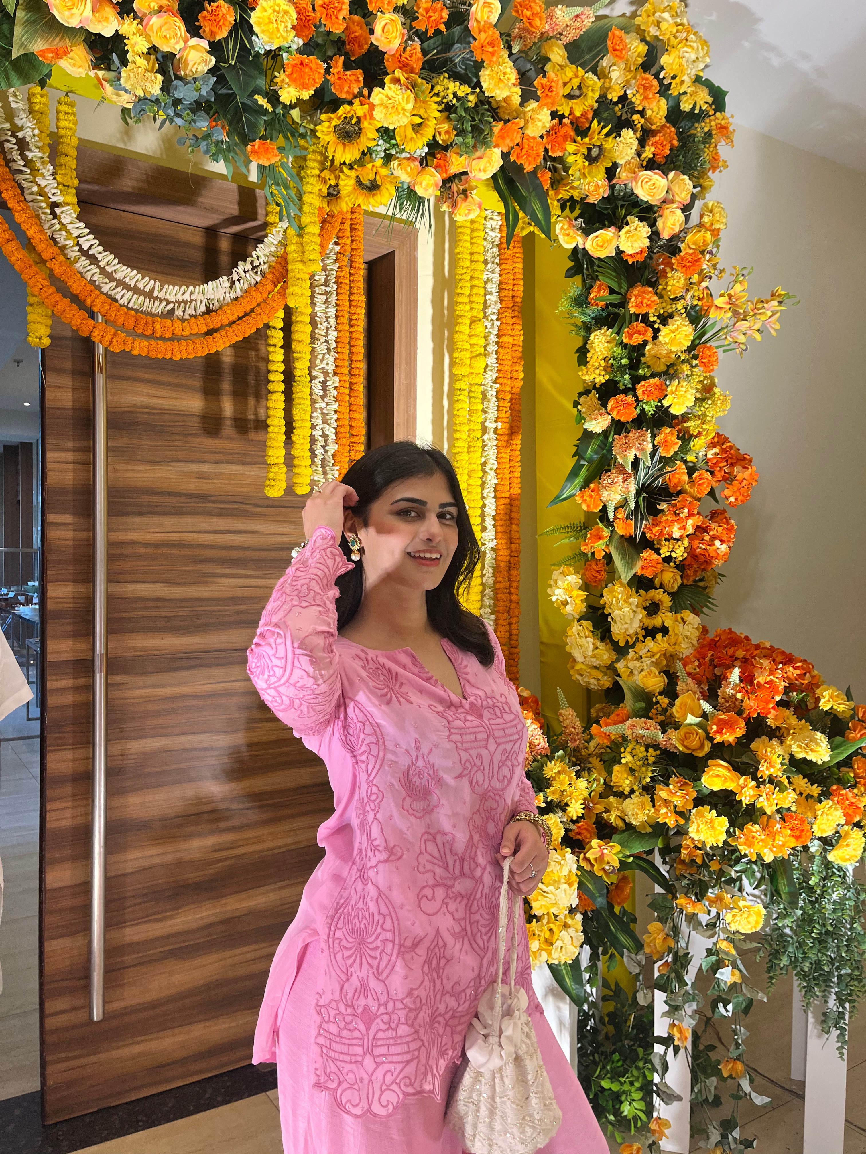 Fiza Set - Embroidery & Cutwork  Organza Regular Fit Kurta Palazzo With Dupatta