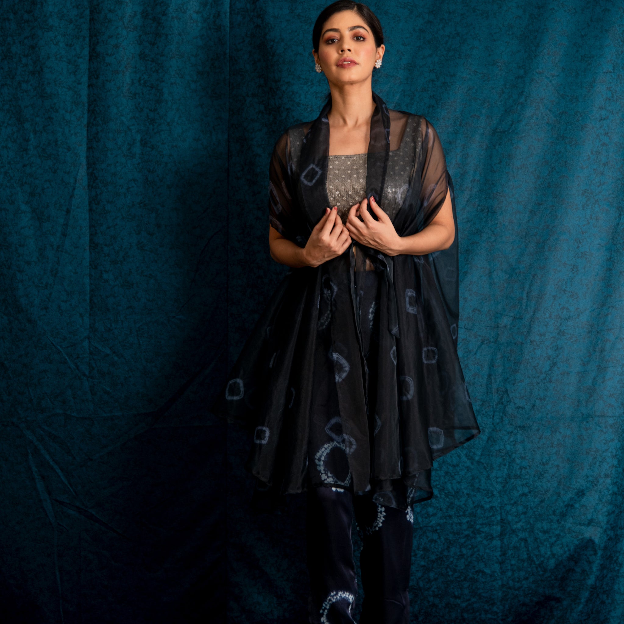 NAAV-717 Cape, Blouse and Pant Set 1