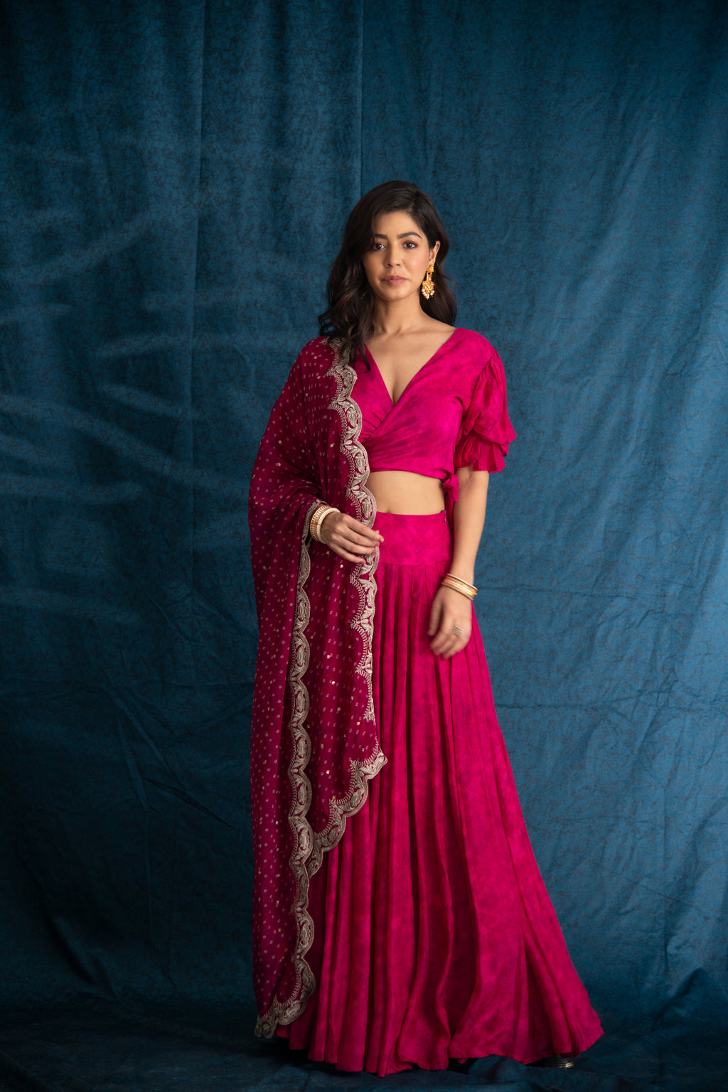 NAAV-725 Blouse, Lehnga and Duppata Set 1