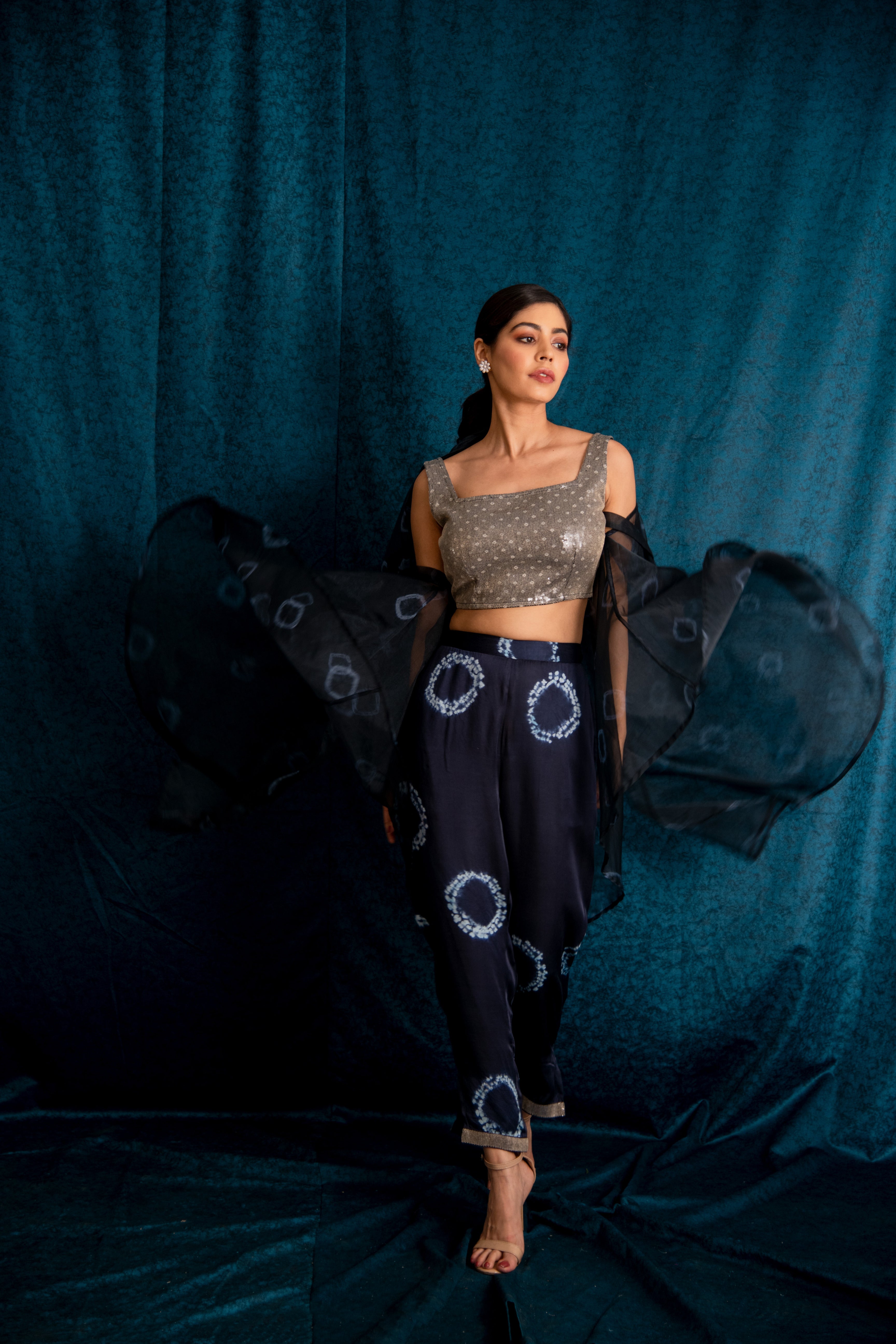 NAAV-717 Cape, Blouse and Pant Set 2