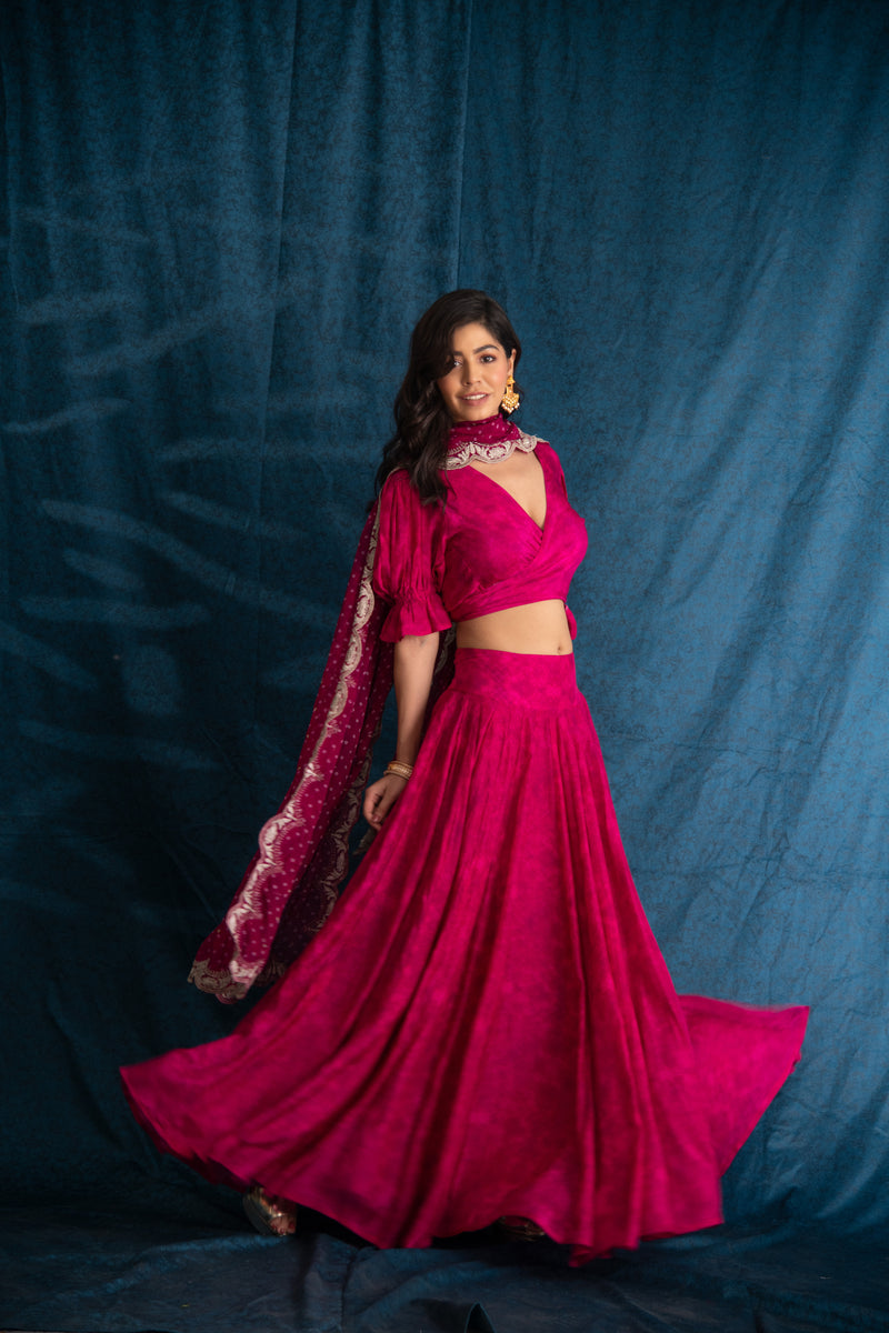 NAAV-725 Blouse, Lehnga and Duppata Set 4