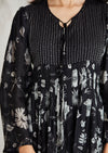 Black Printed Dress - na-av