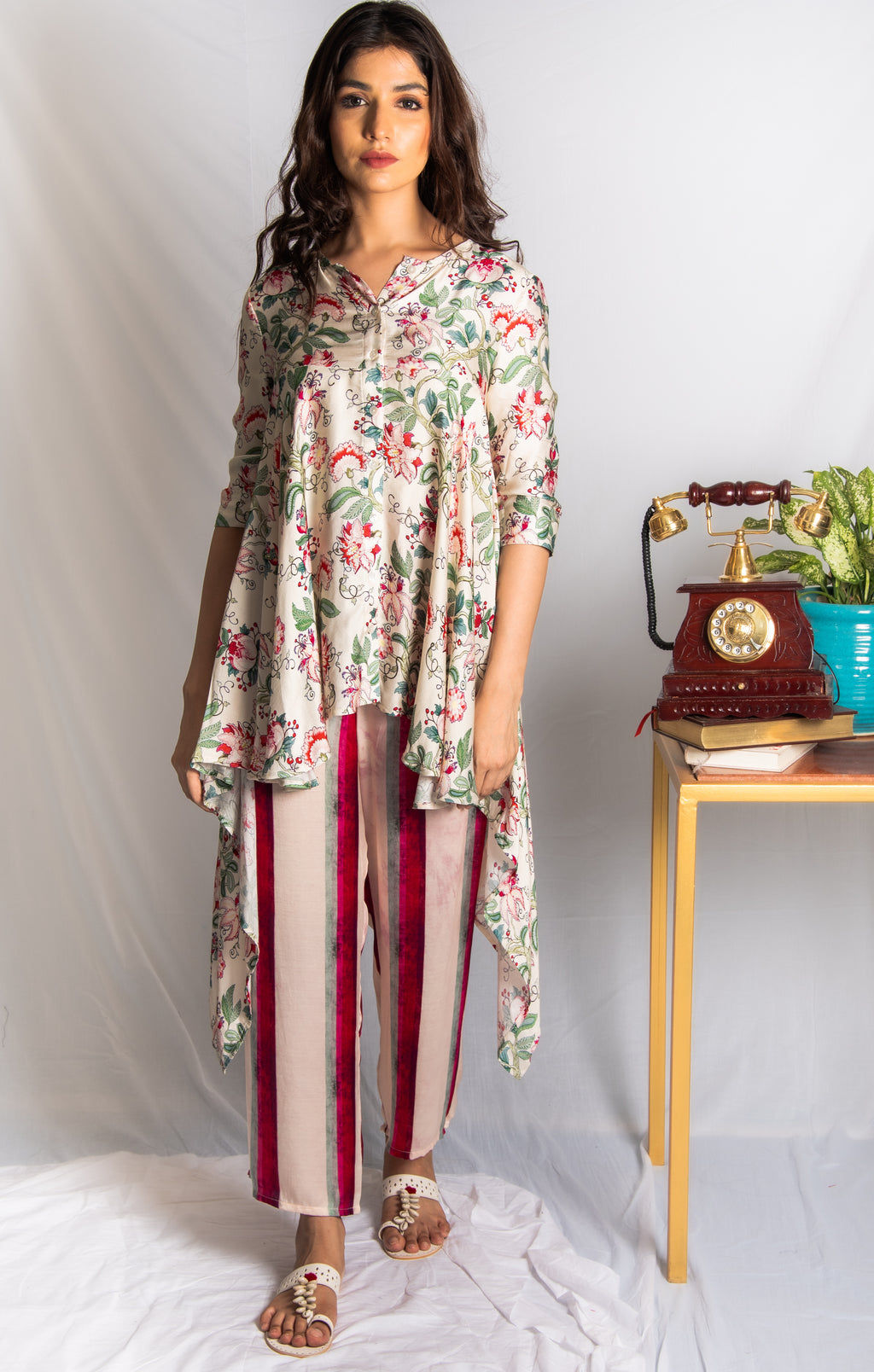 Floral Printed Tunic - na-av