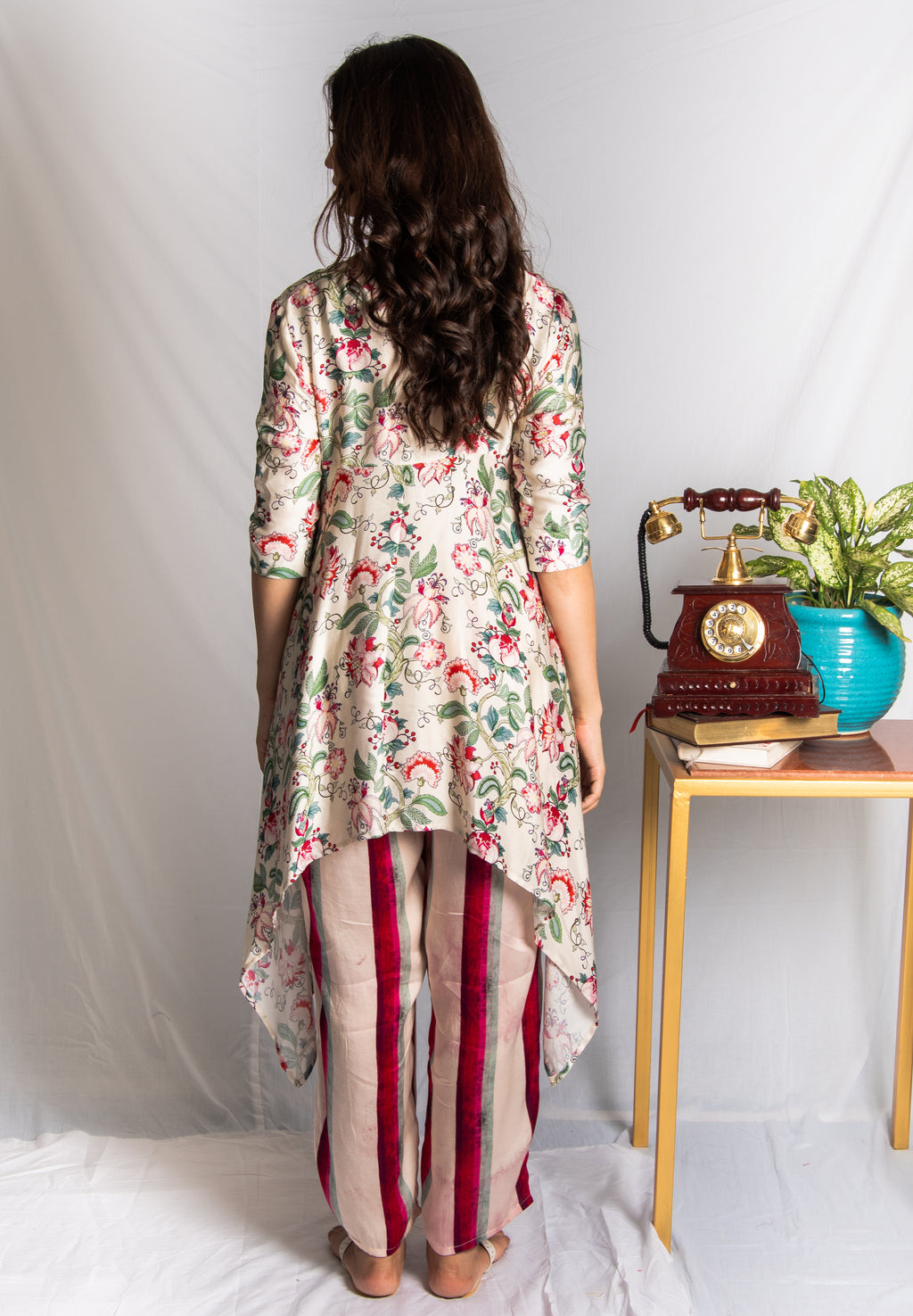 Floral Printed Tunic - na-av
