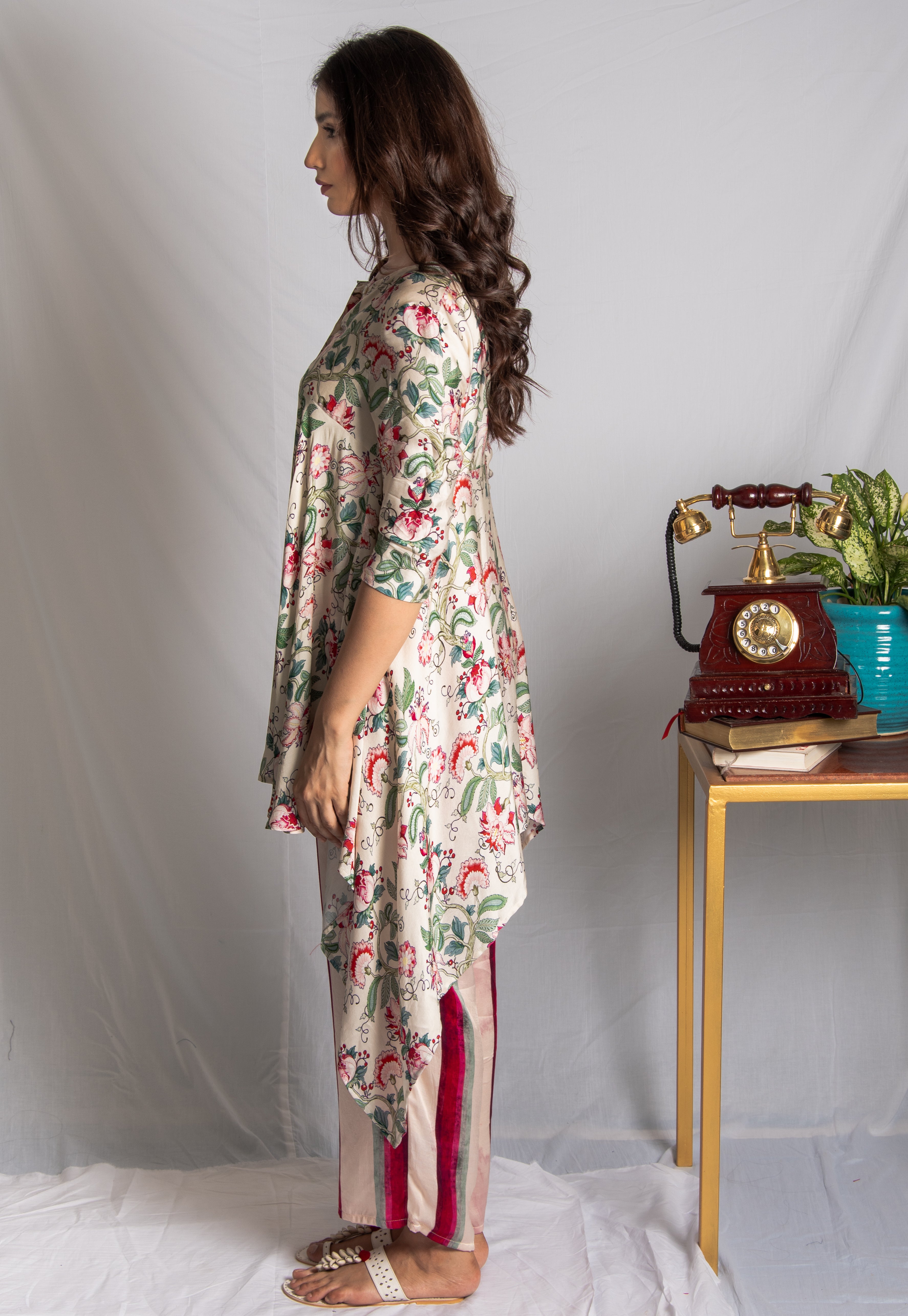 Floral Printed Tunic - na-av
