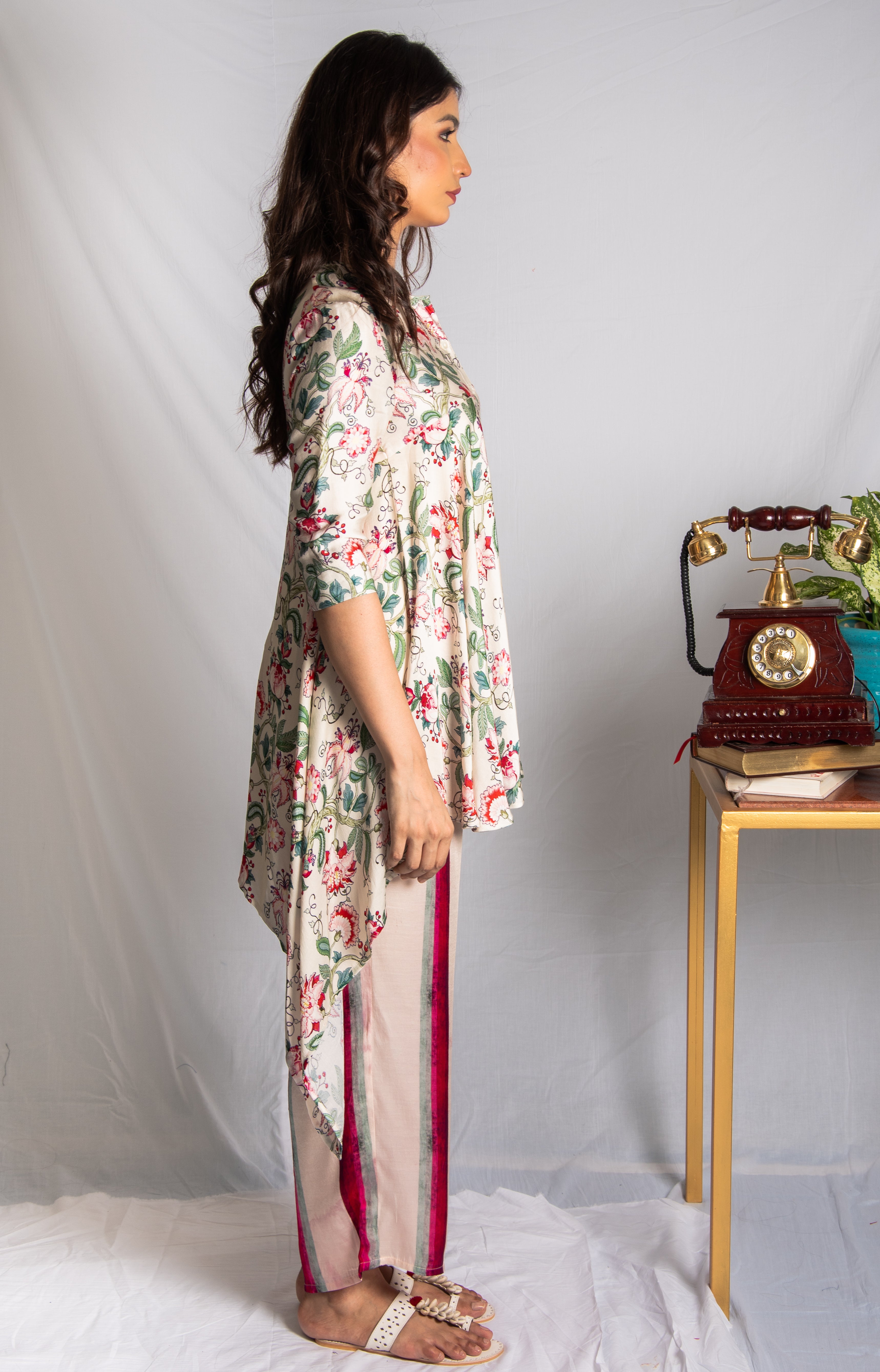 Floral Printed Tunic - na-av