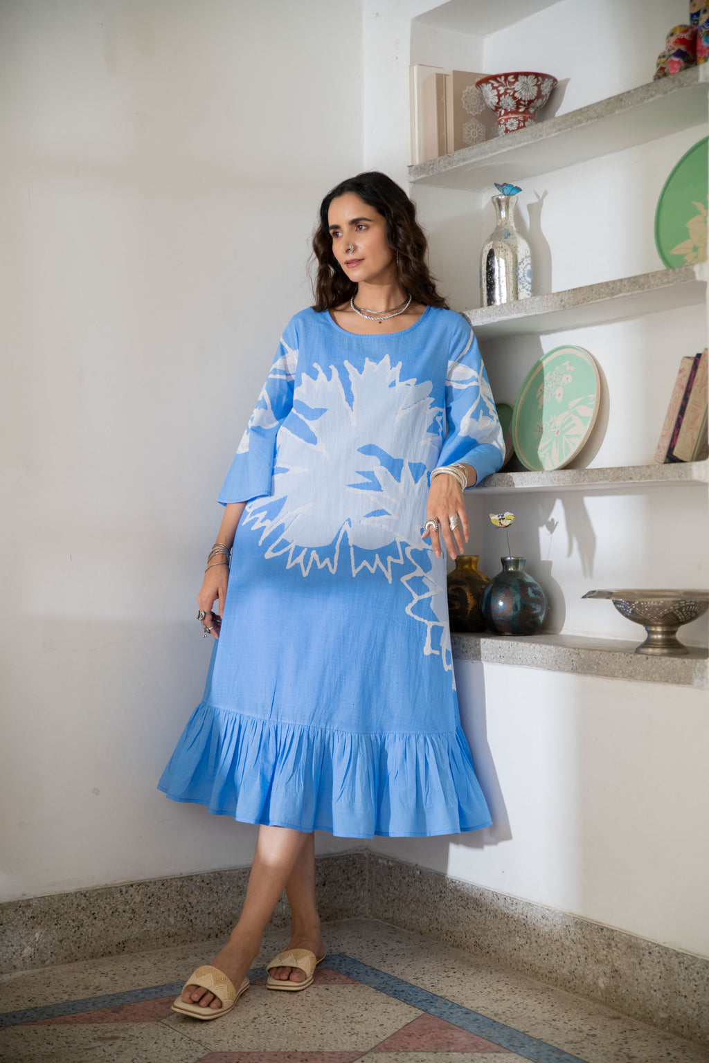 Noor Oversized Placement Dress