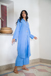 Noor Embroidered Kurta in Blue