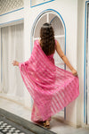 Noor Mirror Sari in Pink