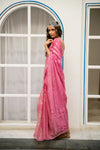 Noor Mirror Sari in Pink