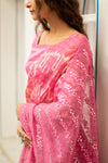 Noor Mirror Sari in Pink